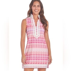 Cabana Life Sleeveless- Coral/Pink Napa Mini Tunic Dress NWT/ UPF-50+UV